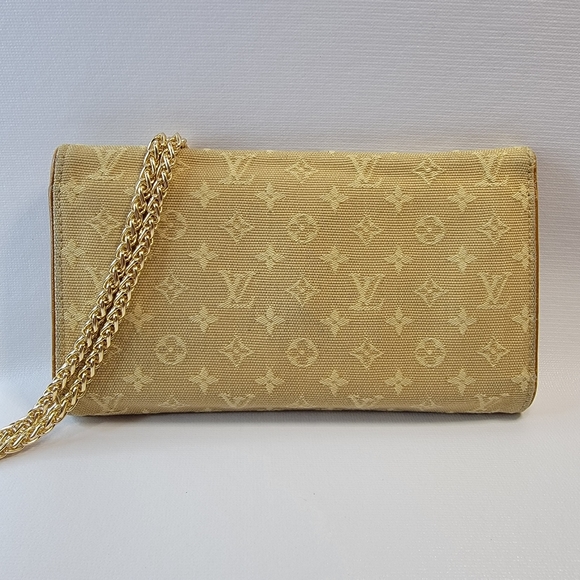 LOUIS VUITTON Monogram Mini Porte Tresor International Long Beige Trifold Wallet - Picture 2 of 12